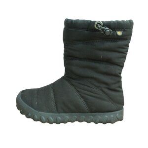 Bogs Women's Black Nylon Waterproof Insulated Cushioned Puffy Mid Boots Size 7